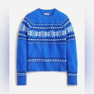 J. Crew Fair Isle Crewneck Sweater in Supersoft Yarn